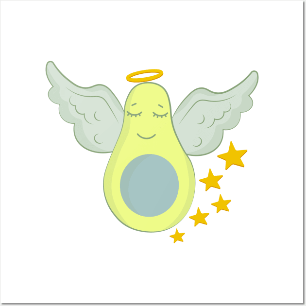 Avocado Angel Wall Art by novaya